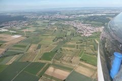 Segelflug_Anflug-auf-Speyer-ueber-Roemerberg